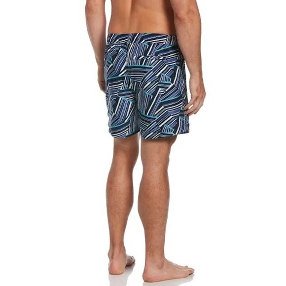 Perry Ellis Abstract Triangle Print Swim Shorts Size Large * men950 - Picture 3 of 3
